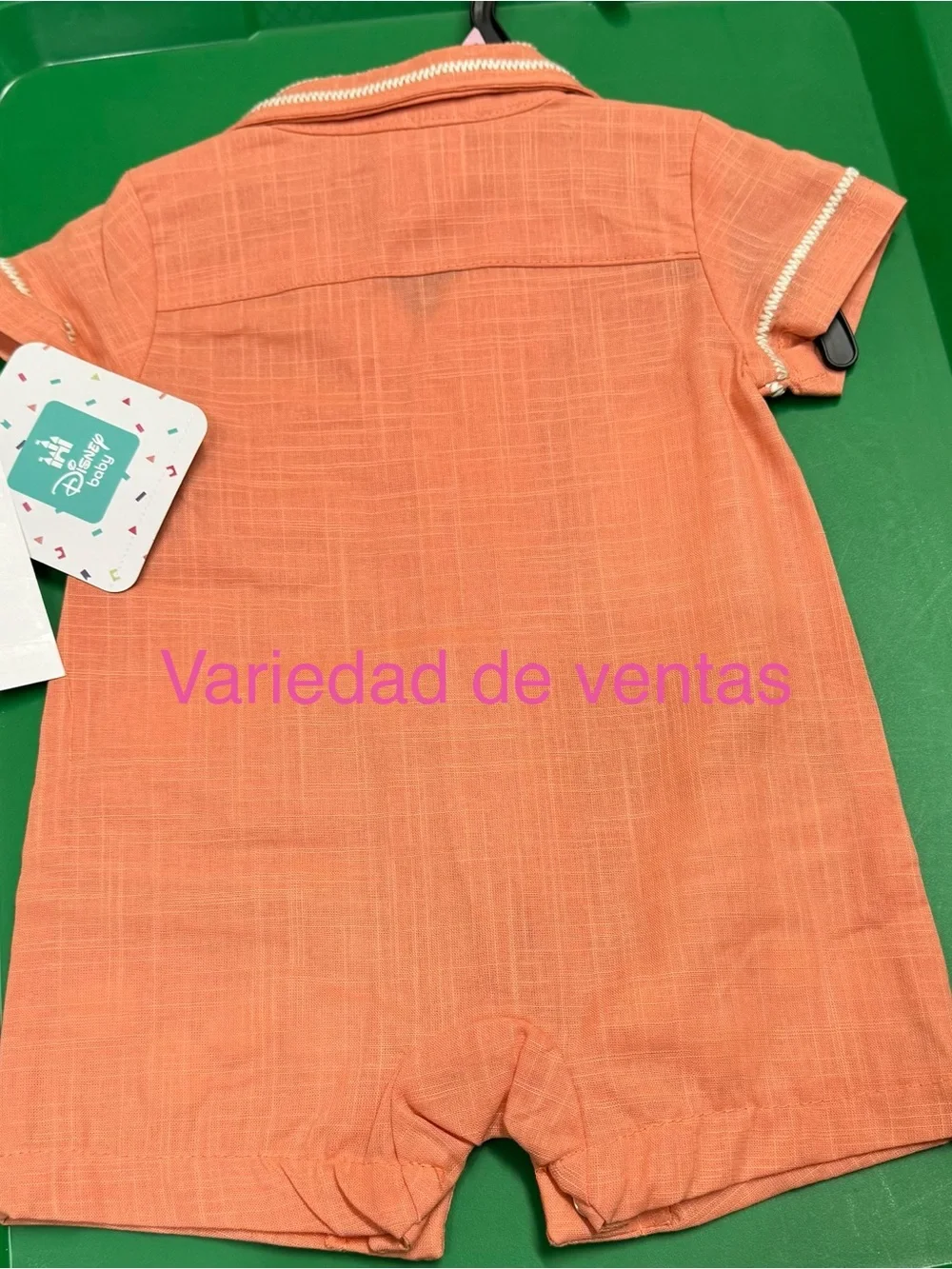 Kids Peach Winnie the Pooh & Tigger Short Romper